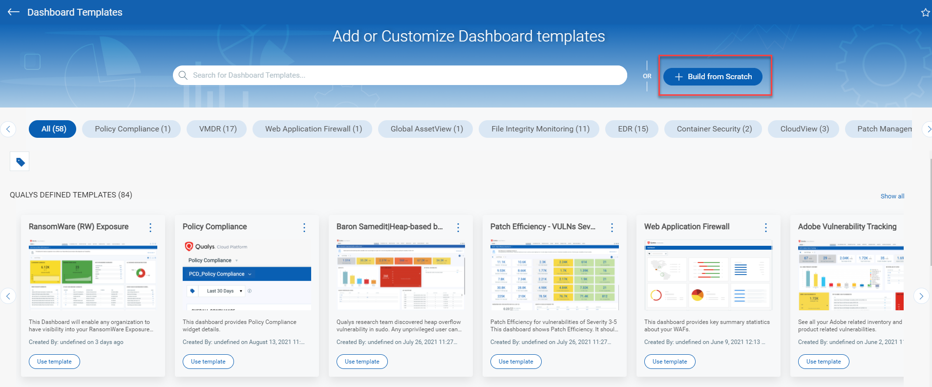 Dashboard Library